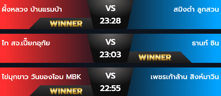 ผลมวยวันเสาร์ 24 สิงหาคม 2567